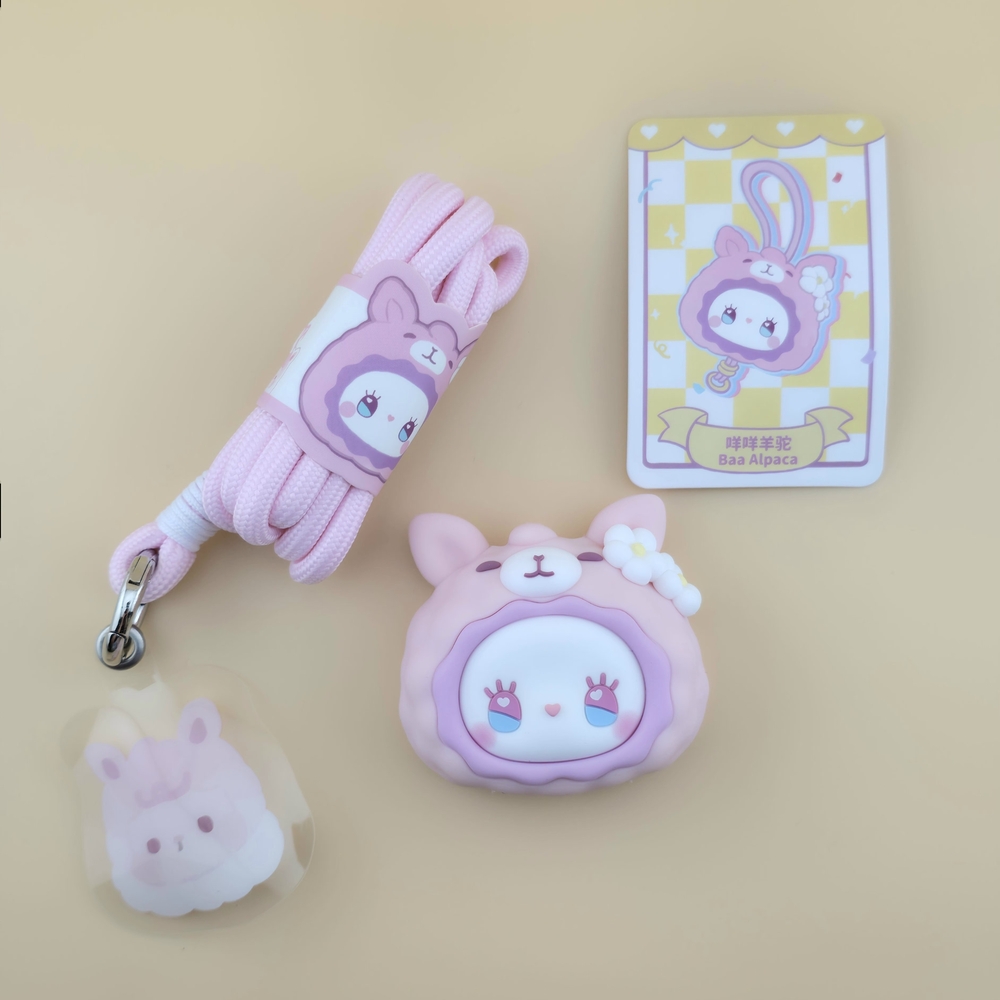 EMMA Secret Forest Animal Park Series Phone Strap Blind Box (Baa Alpaca)